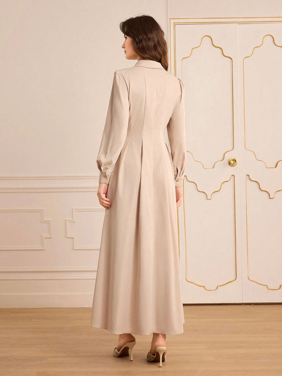 Rochie maxi SHEIN, kaki