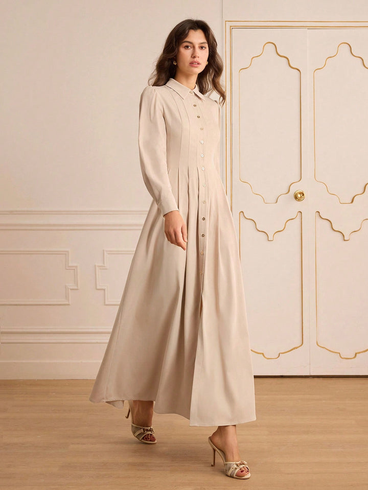 Rochie maxi SHEIN, kaki