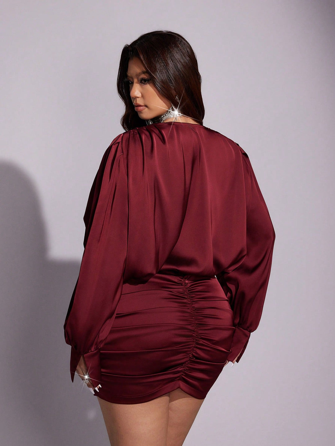 Rochie mini SHEIN, vișiniu