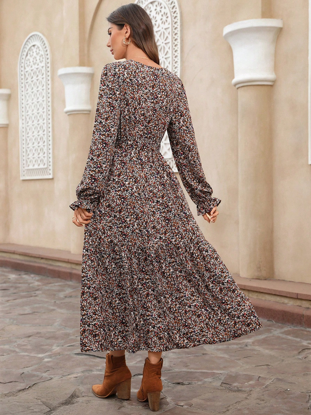 Rochie maxi SHEIN, mix culori