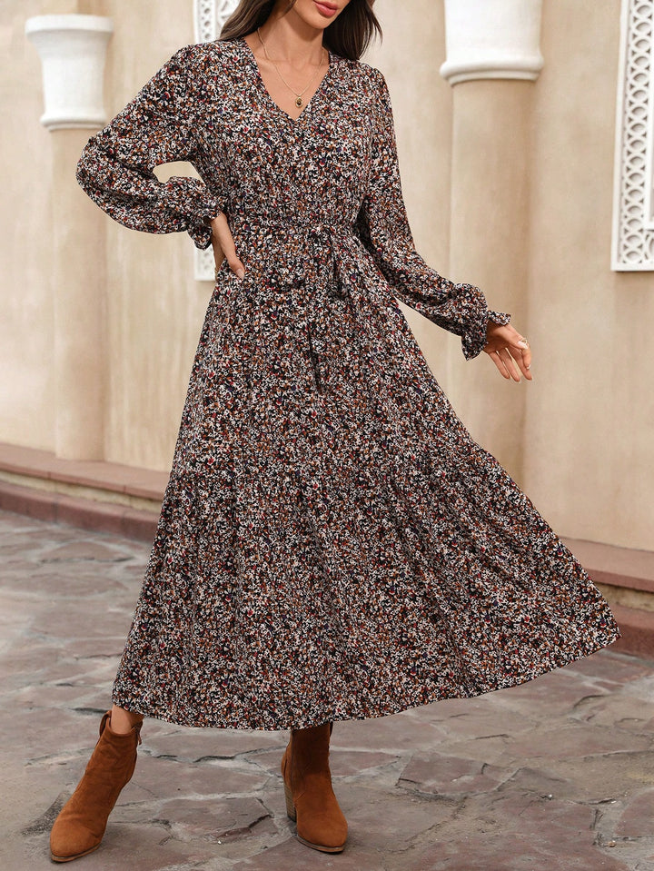 Rochie maxi SHEIN, mix culori