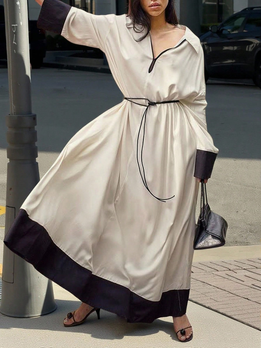 Rochie maxi SHEIN, bej