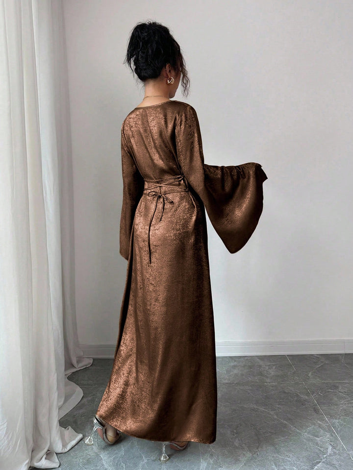 Rochie maxi SHEIN, maro