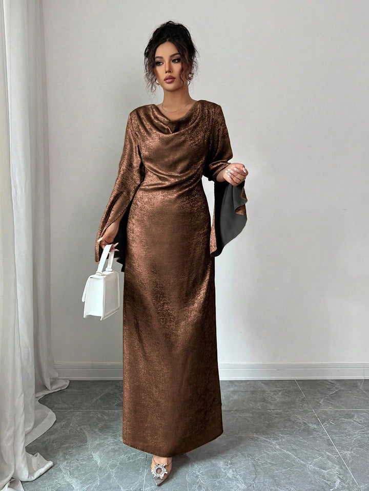 Rochie maxi SHEIN, maro