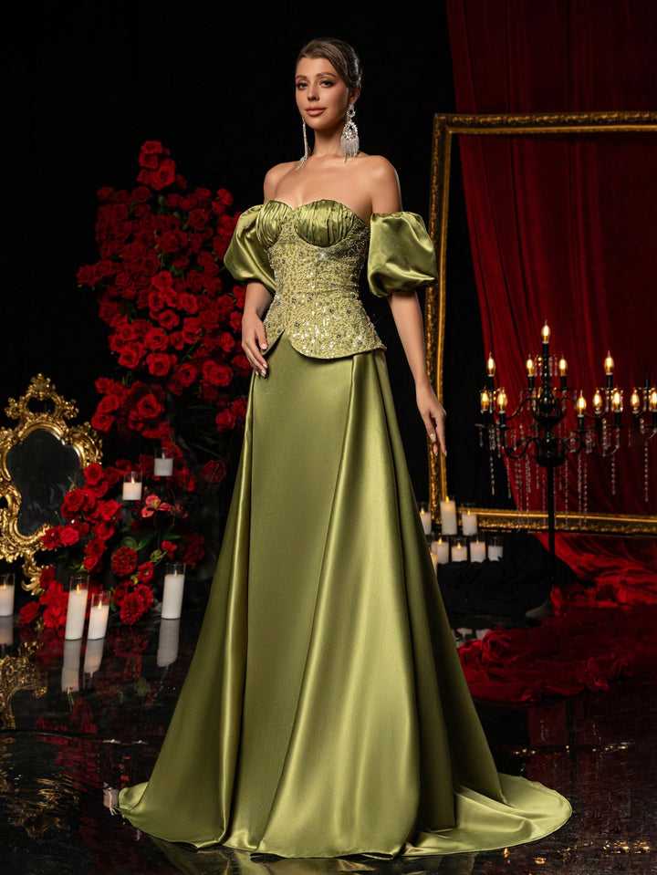 Rochie SHEIN, kaki