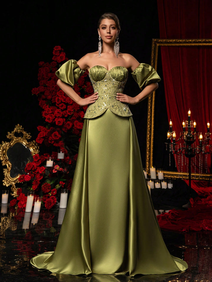 Rochie SHEIN, kaki