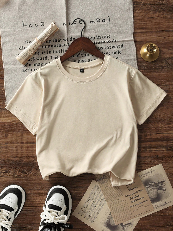 Tricou SHEIN, crem