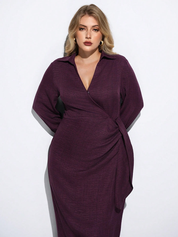 Rochie midi SHEIN, vișiniu