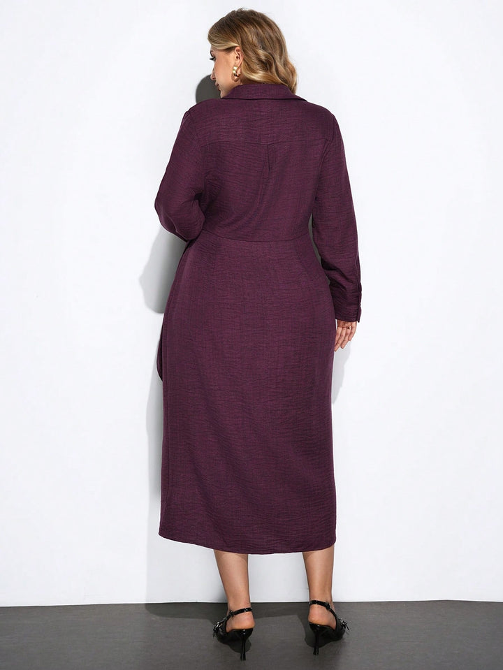 Rochie midi SHEIN, vișiniu