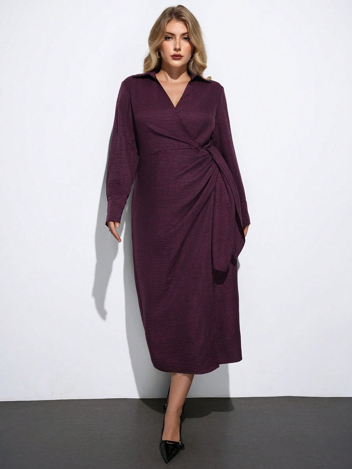 Rochie midi SHEIN, vișiniu