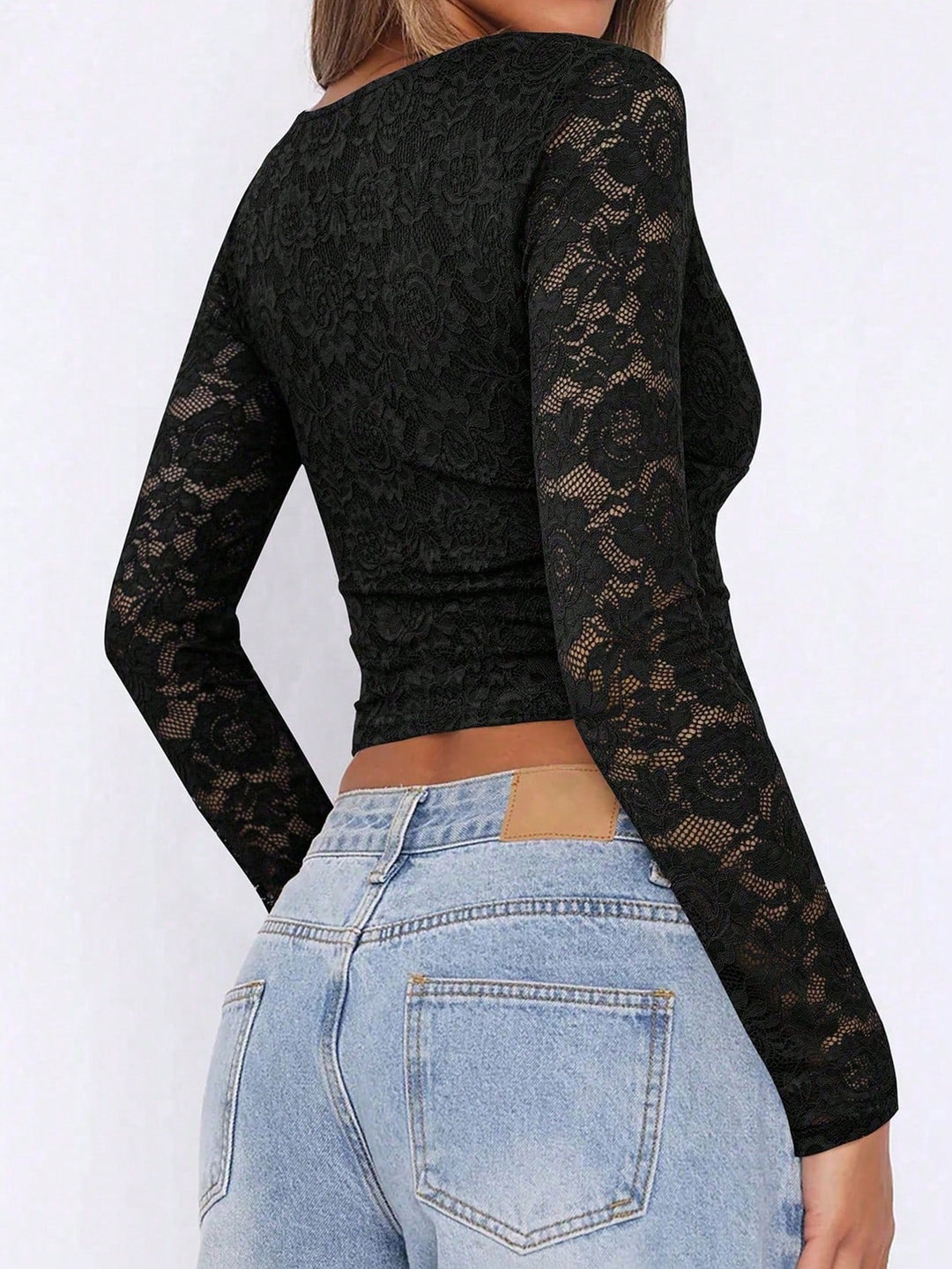 Top SHEIN, negru