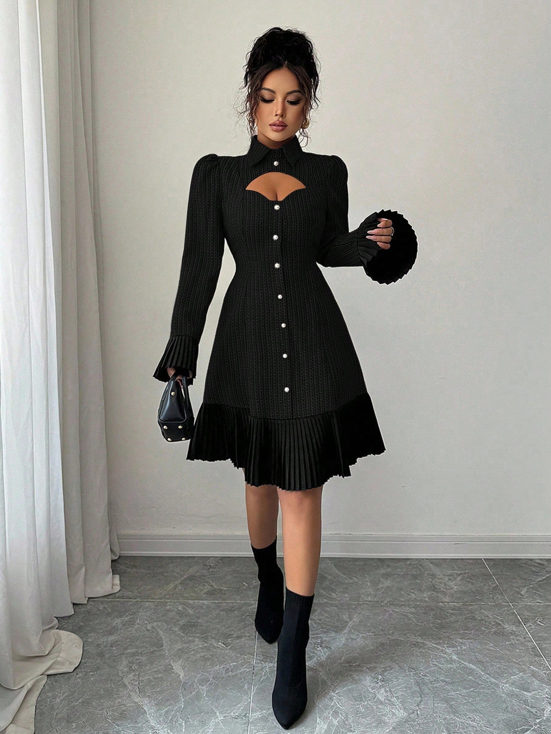 Rochie scurtă SHEIN, negru