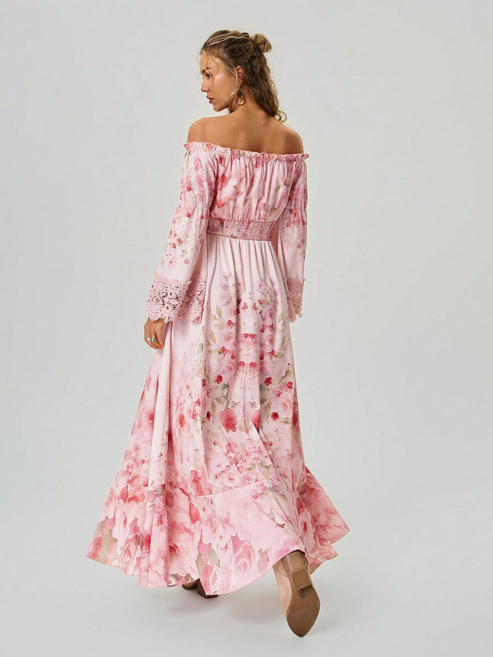 Rochie maxi SHEIN, roz