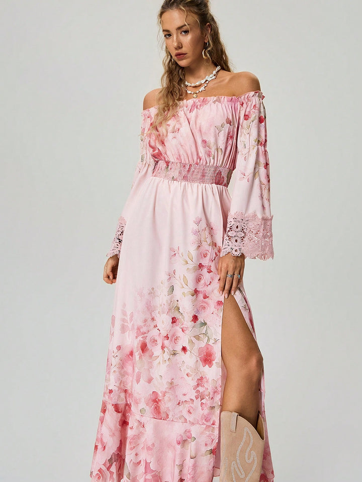 Rochie maxi SHEIN, roz