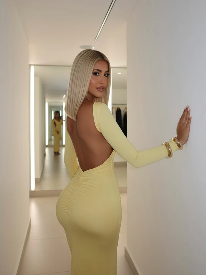 Rochie maxi SHEIN, galben