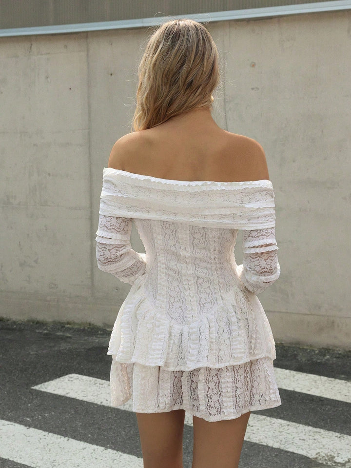 Rochie mini SHEIN, alb