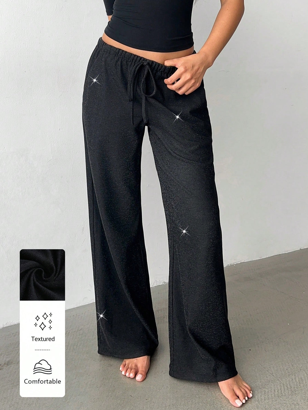 Pantaloni SHEIN, negru