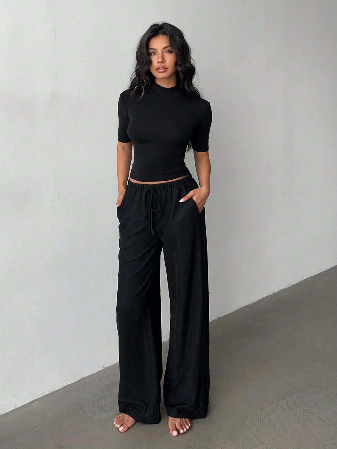 Pantaloni SHEIN, negru