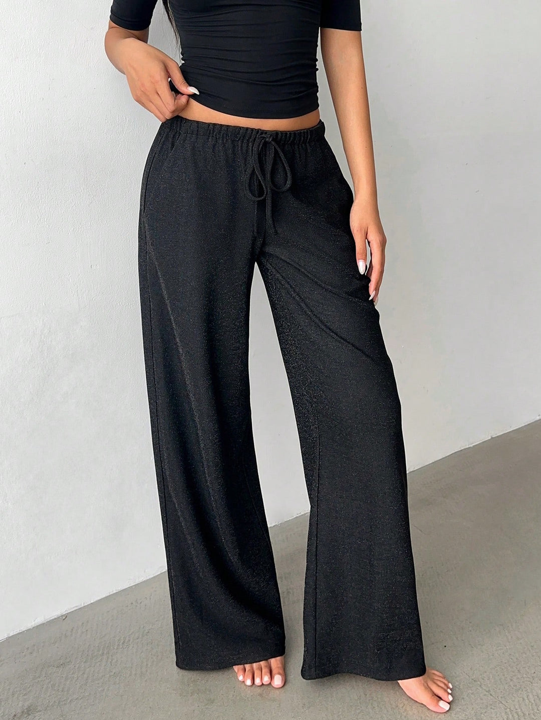 Pantaloni SHEIN, negru