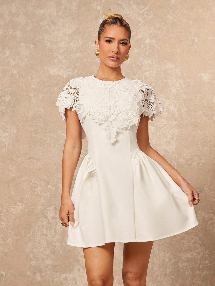 Rochie scurtă SHEIN, alb