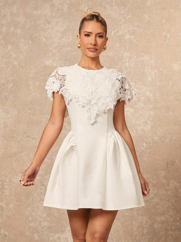 Rochie scurtă SHEIN, alb