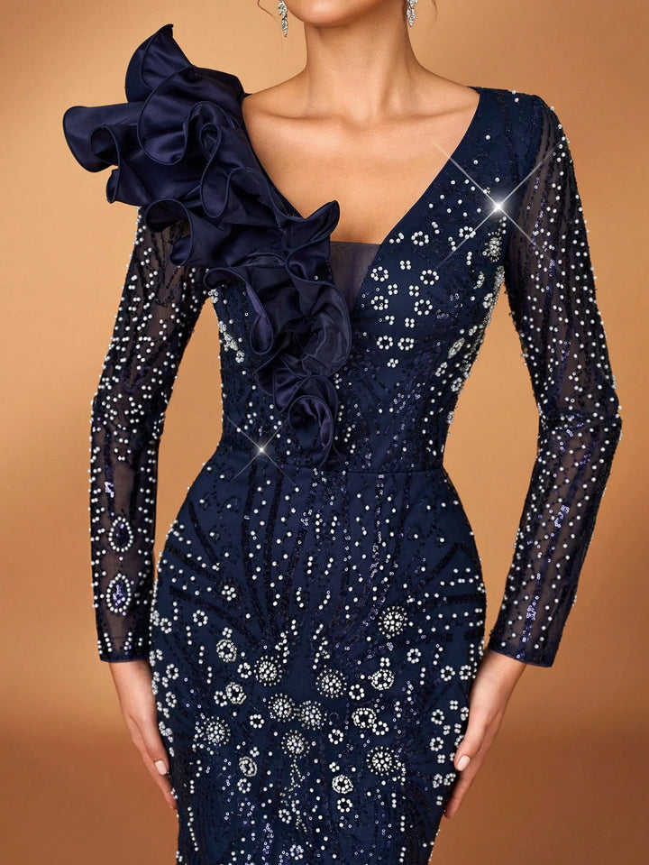 Rochie de ocazie SHEIN, albastru