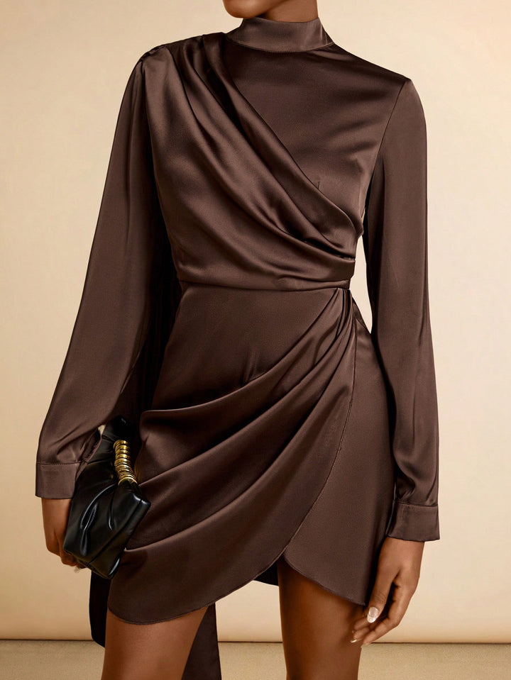 Rochie scurtă SHEIN, maro
