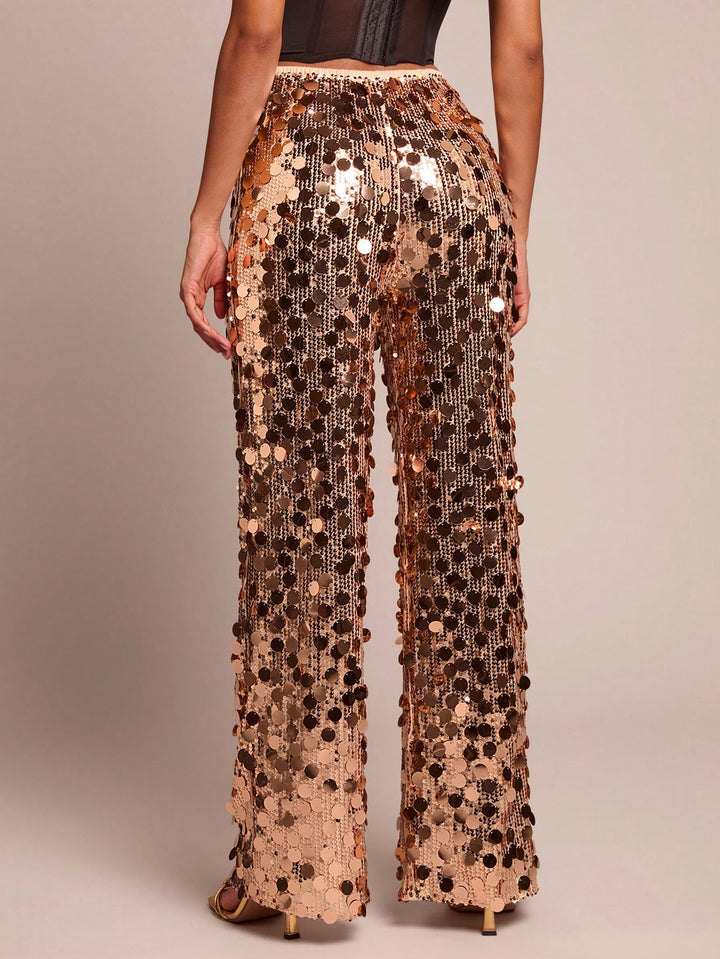 Pantaloni SHEIN, auriu