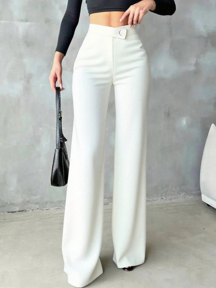 Pantaloni SHEIN, alb