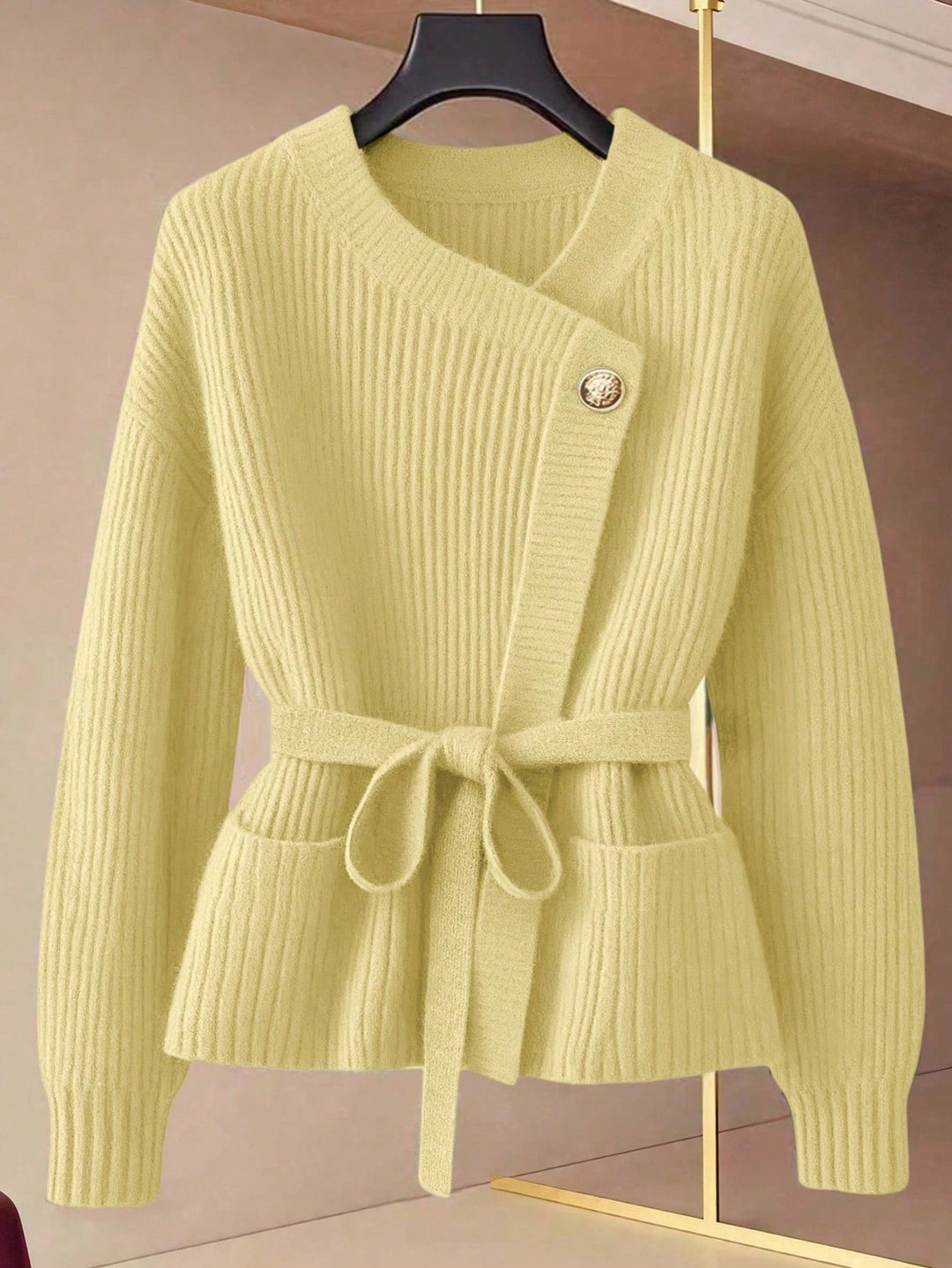 Cardigan SHEIN, galben