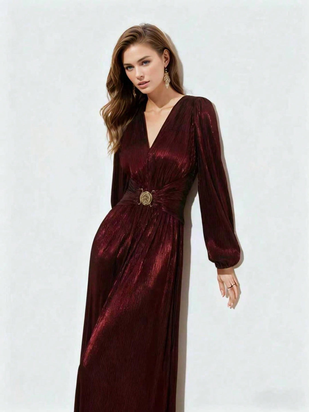 Rochie midi SHEIN, roșu