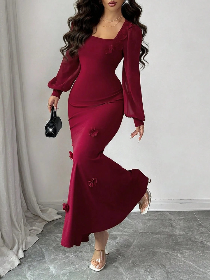 Rochie midi SHEIN, vișiniu