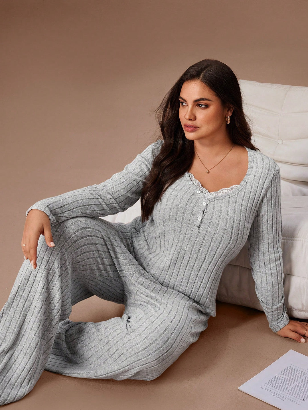 Set pijamale SHEIN, gri