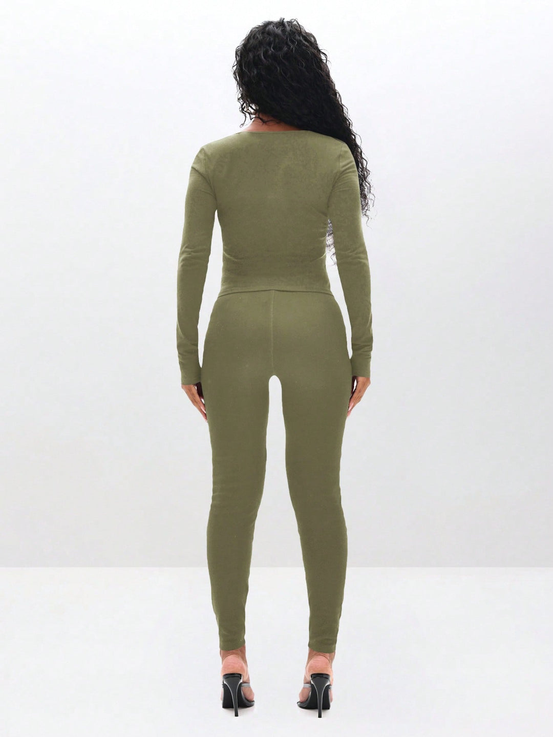 Top SHEIN, kaki