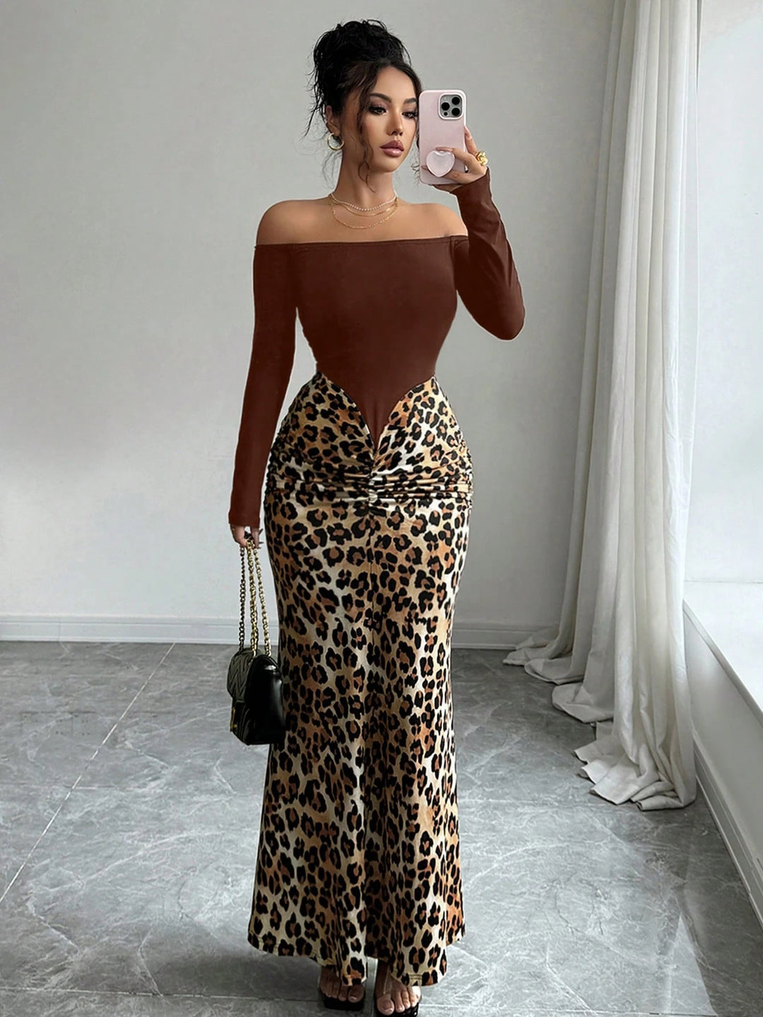 Rochie maxi SHEIN, mix culori