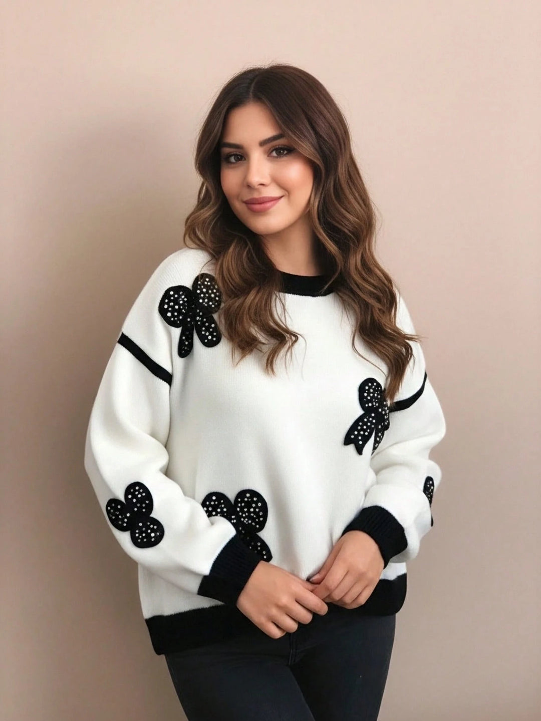 Pulover SHEIN, alb