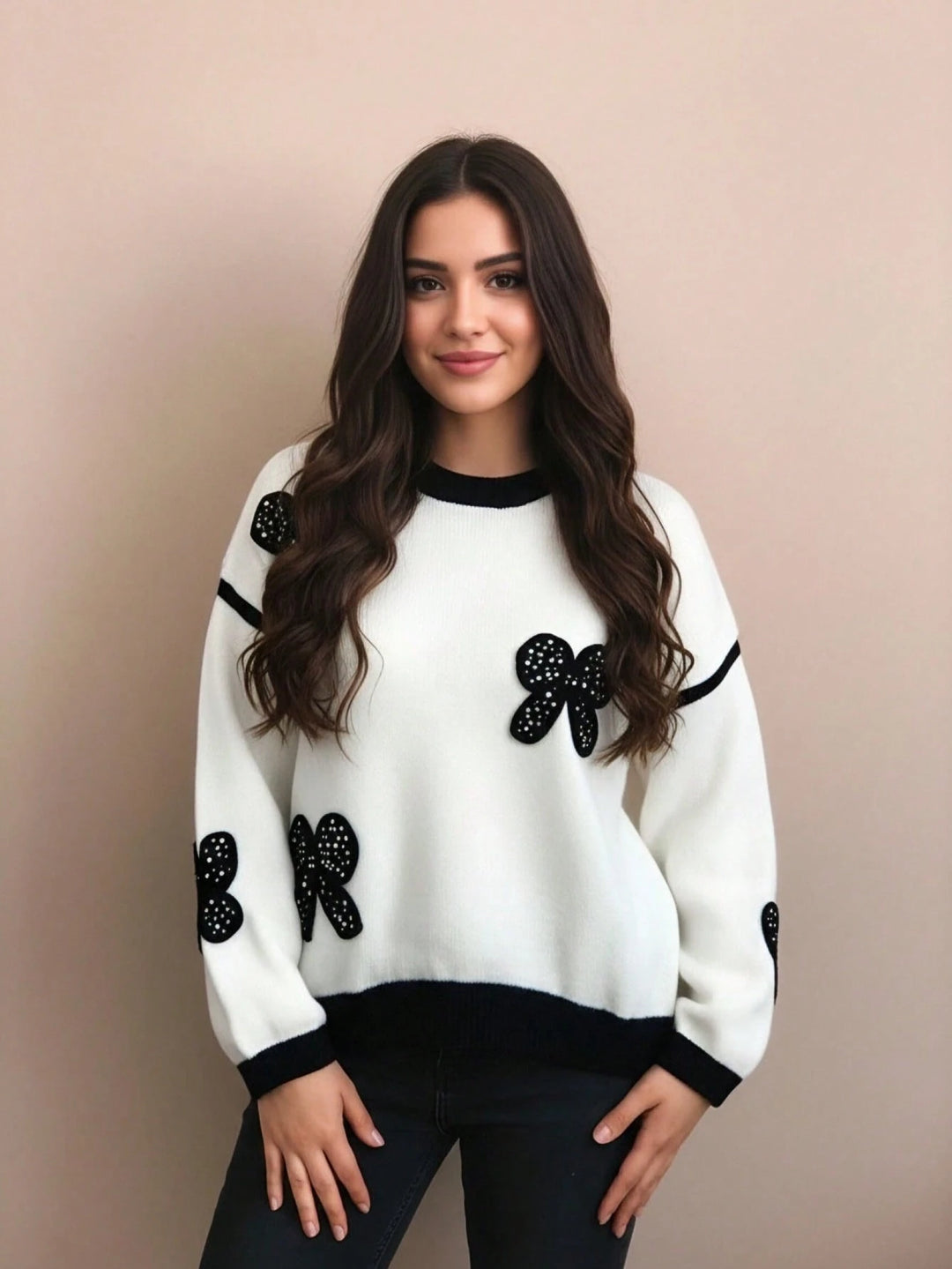 Pulover SHEIN, alb