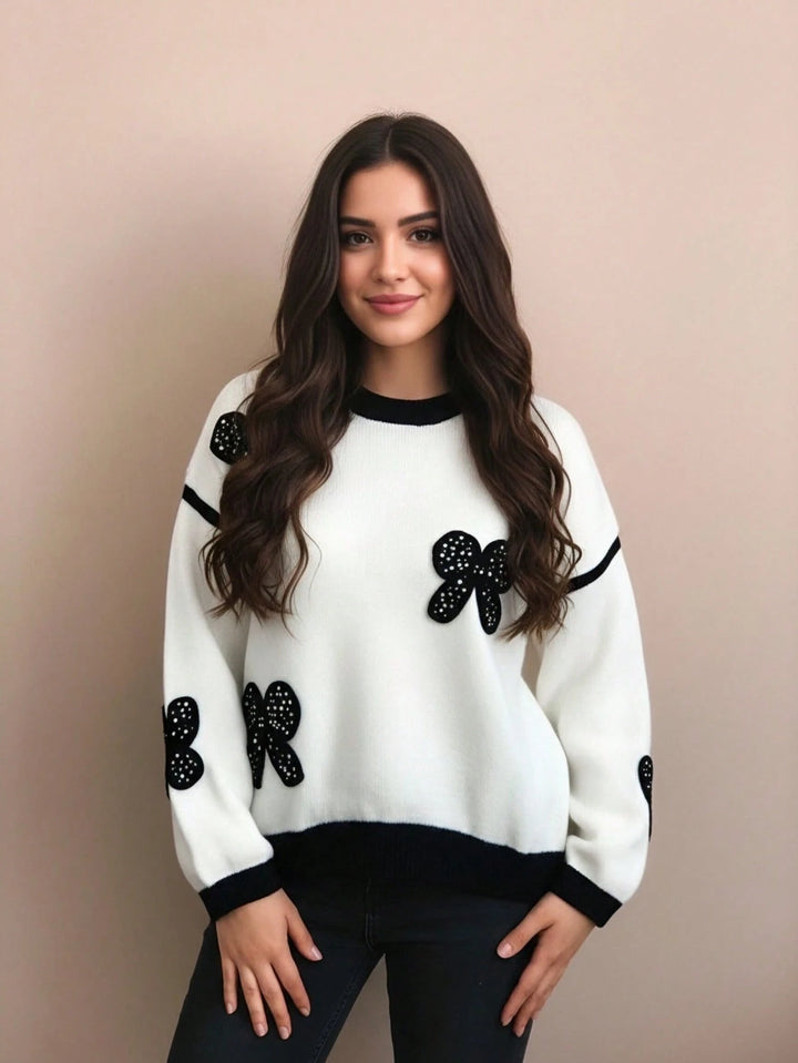 Pulover SHEIN, alb
