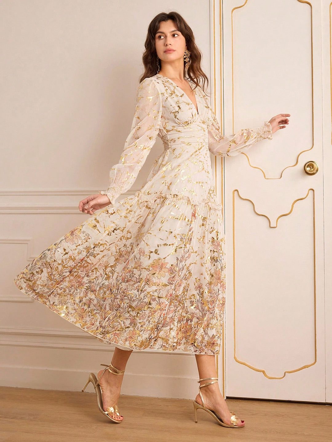 Rochie maxi SHEIN, mix culori