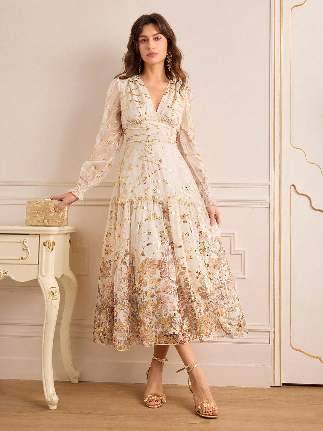 Rochie maxi SHEIN, mix culori