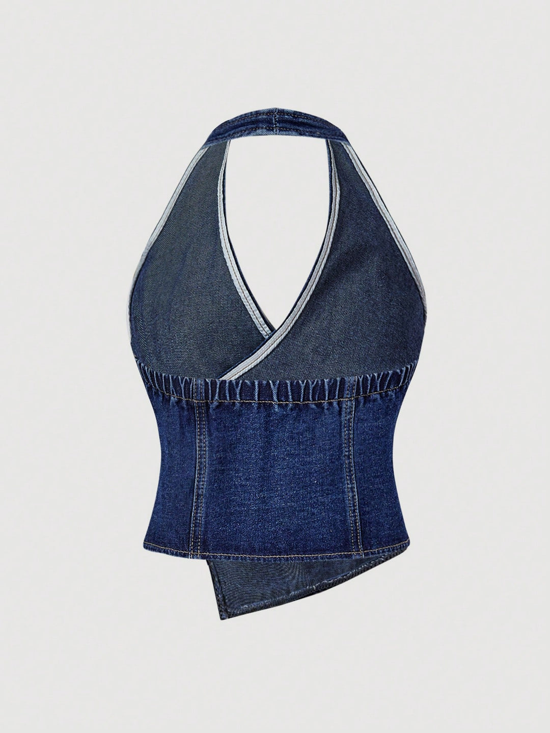 Top denim SHEIN, albastru