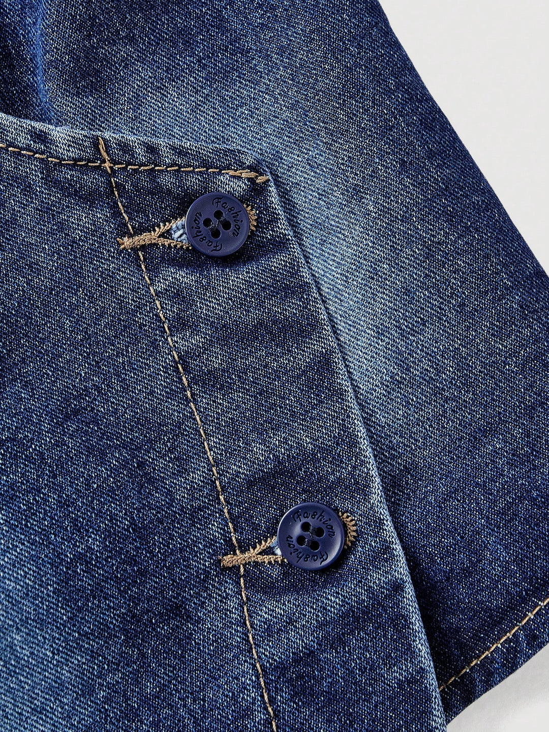 Top denim SHEIN, albastru