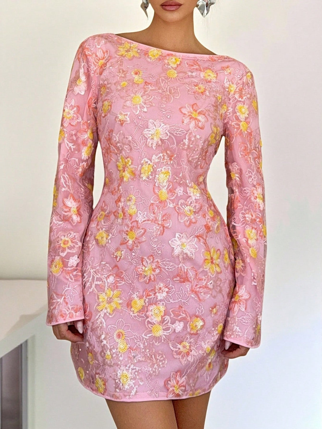 Rochie mini SHEIN, roz