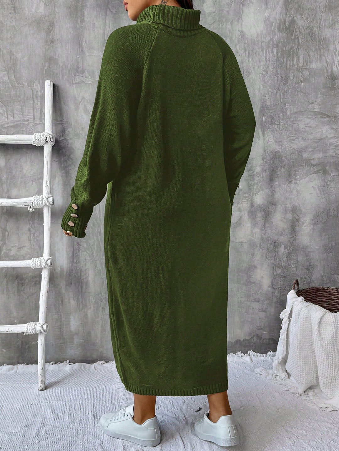 SHEIN maxi ruha, zöld