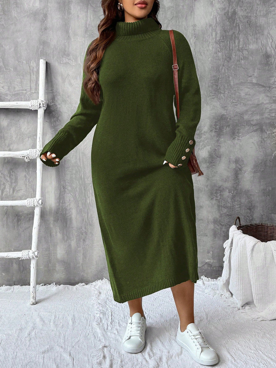 SHEIN maxi ruha, zöld