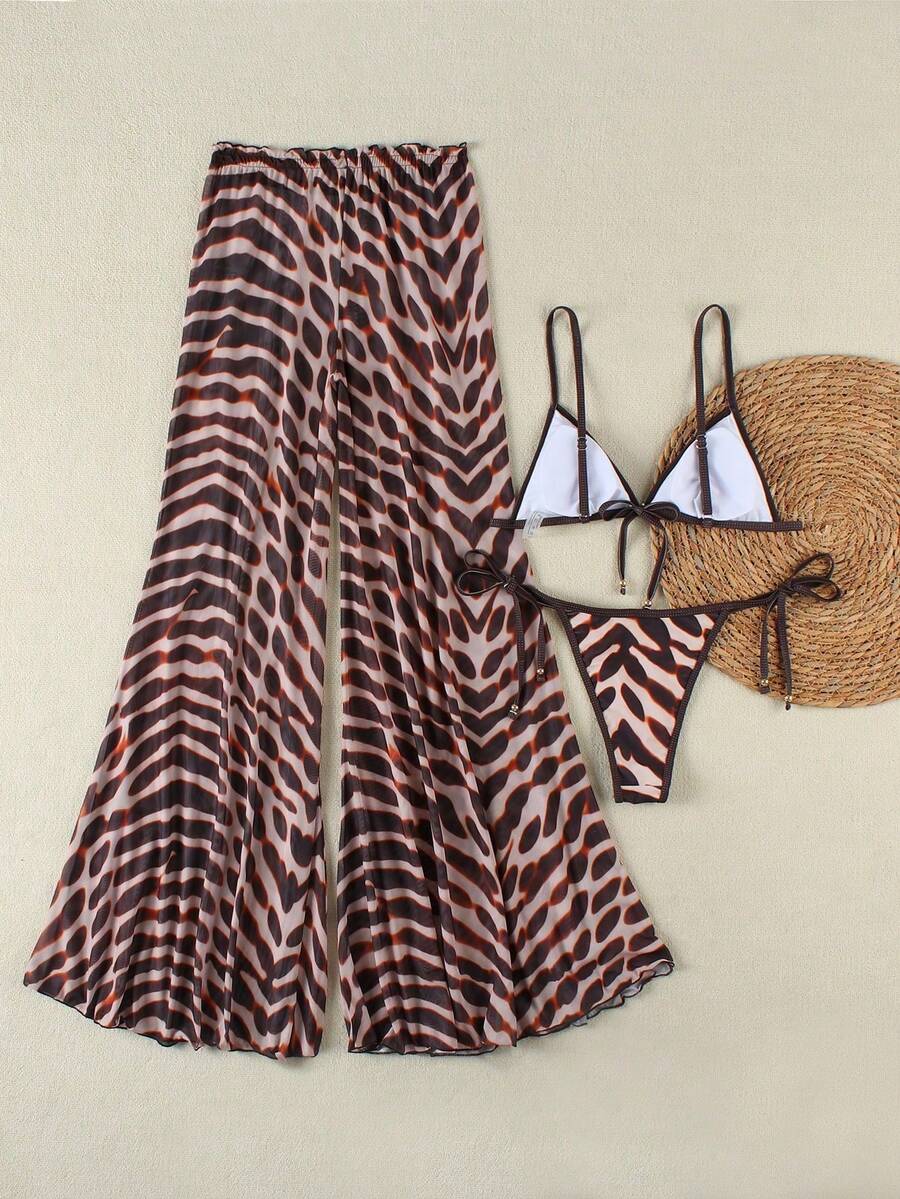 Set costum de baie SHEIN, mix culori