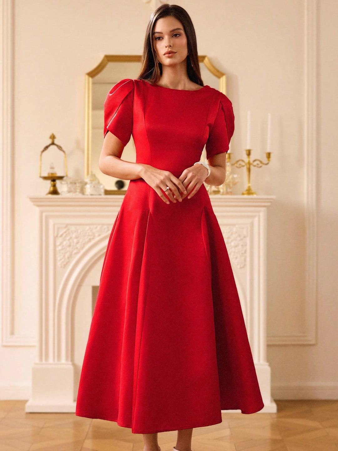 Rochie maxi SHEIN, roșu
