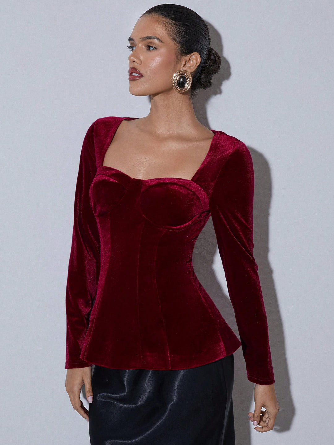 Top SHEIN, vișiniu