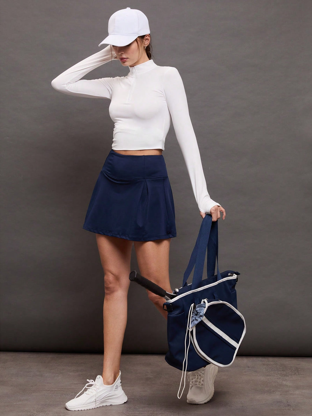 Fustă-pantalon SHEIN, albastru