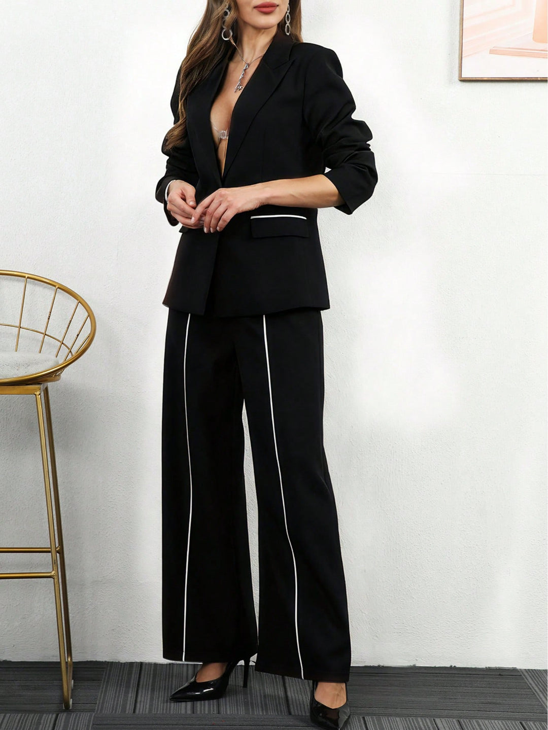 Costum SHEIN, negru